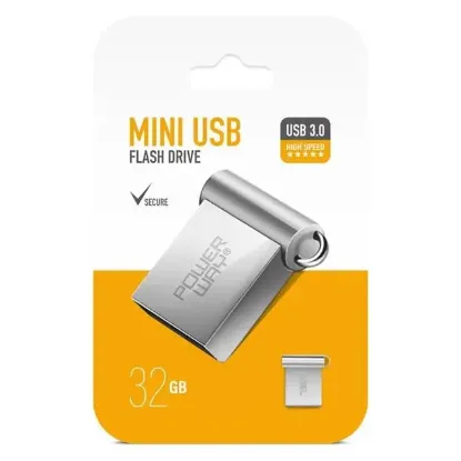 Powerway 32GB USB 3.0 Metal Mini Flash Bellek resmi