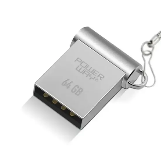 Powerway 64GB USB 3.0 Metal Mini Flash Bellek resmi