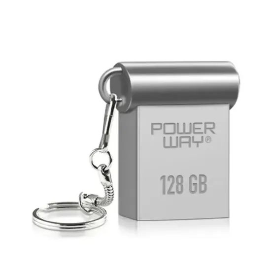 Powerway Mini 128GB Metal Mini USB 3.0 Flash Bellek Yüksek Hızlı resmi