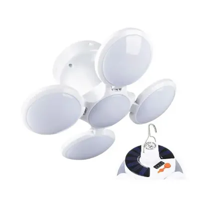 Premio PR-2038 5 Kanatlı Solar Bataryalı Şarjlı Katlanabilir Acil Durum Kamp Lambası resmi