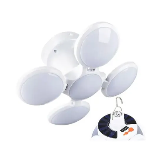 Premio PR-2038 5 Kanatlı Solar Bataryalı Şarjlı Katlanabilir Acil Durum Kamp Lambası resmi