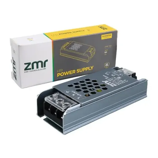 ZMR ZMR-700/B.00 12 Volt 3 Amper 36 Watt Slim Metal Kasa Adaptör resmi