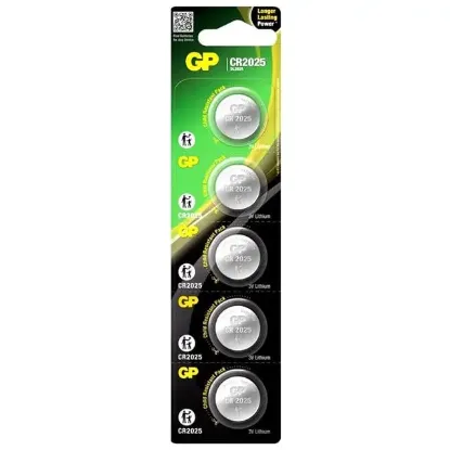 GP CR2025 3 V Lityum Para Pil (5'li Paket) resmi