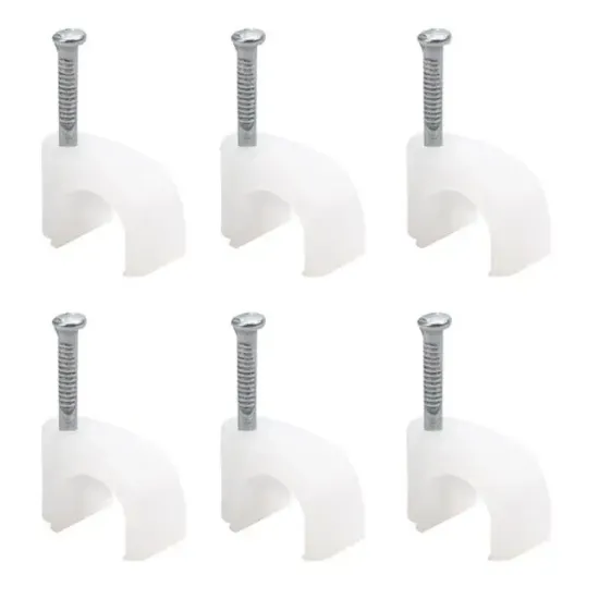 Kroşe 1 Numara Çelik Çivili 4 Mm (Kordon Kabloları İçin) 100\'lü Poşet Powermaster resmi