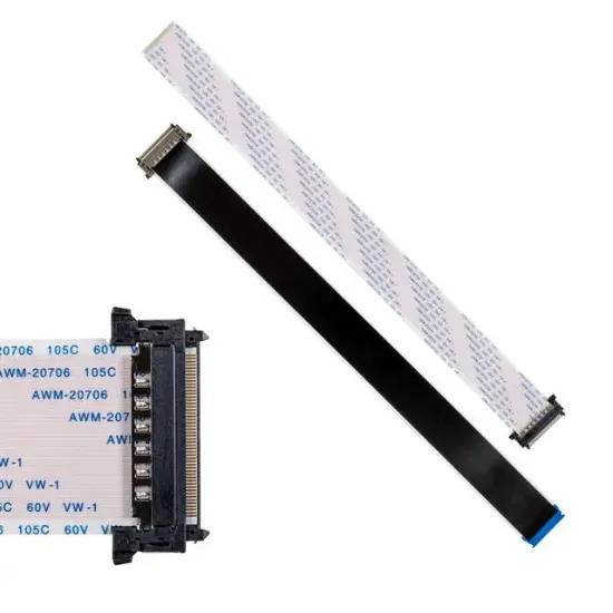 Weko PFC Kablo 4K 51 Pinli 35cm Soketsiz Taraf 29mm (Tek Tarafı Soketli) resmi