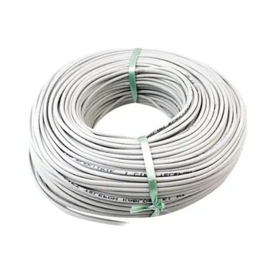 Powermaster 3 Telli 1 Hat 1 Çift 100 Metre Telefon Hat Kablosu (1*2+1*0.50) resmi