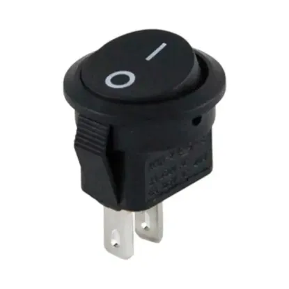 PowerMaster Mini Yuvarlak 2 Pin Işıksız ON-OFF Anahtar IC-134E resmi