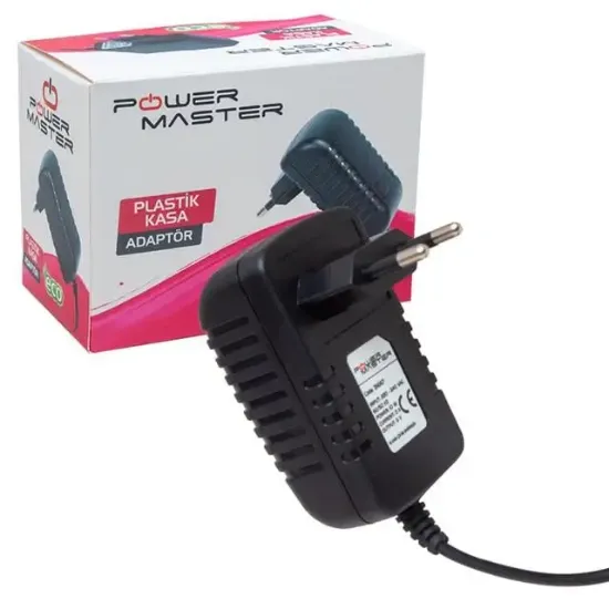 Powermaster PM-31667 5 Volt - 2 Amper 3.5*1.35 Mm Uçlu Plastik Kasa Priz Tipi Adaptör (Android Box İçin) resmi