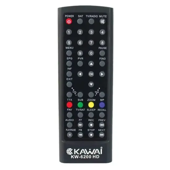 Kawai KW-6200 HD Uydu Alıcı Kumandası resmi