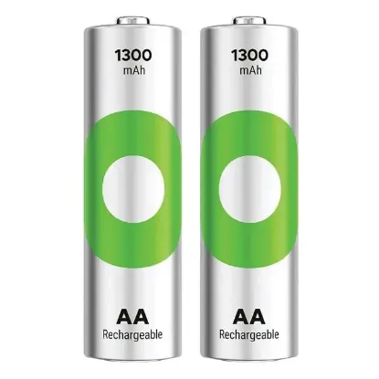 GP ReCyko 1300 mAh Ni-Mh 1.2 Volt AA Kalem Şarjlı Pil 2li Paket resmi