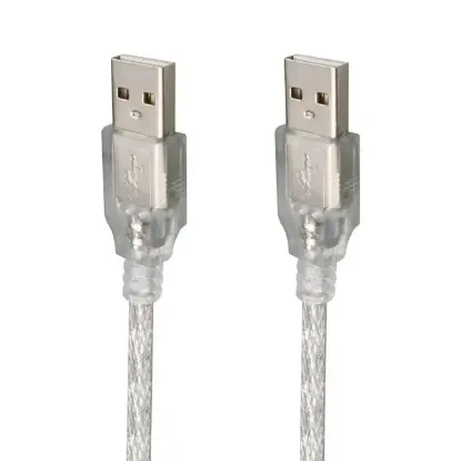 Powermaster PM-3264 Şeffaf 1.5 Metre Usb Erkek-Erkek Kablo resmi