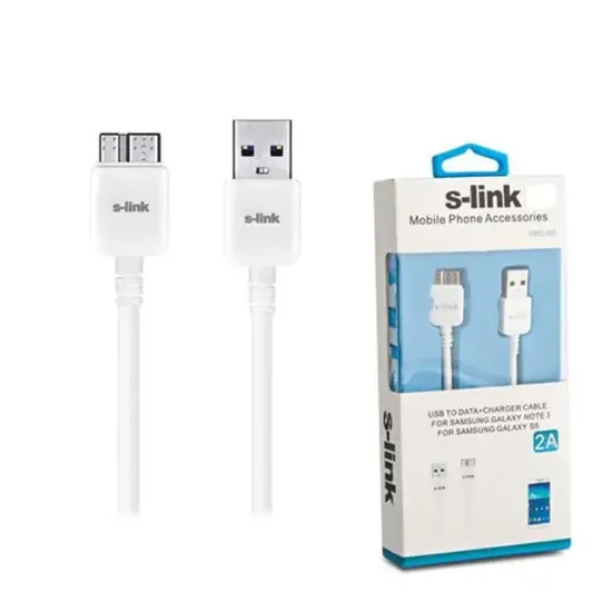 S-Link SMG-495 Note 3-S5 Data Şarj Kablosu resmi