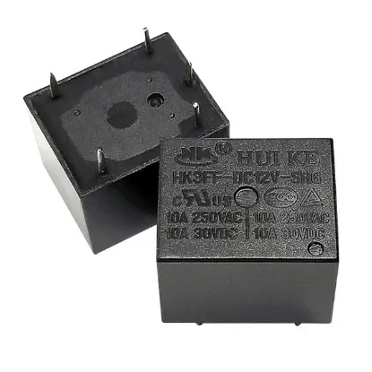 12 Volt Röle Tek Kontak 5 Bacak resmi