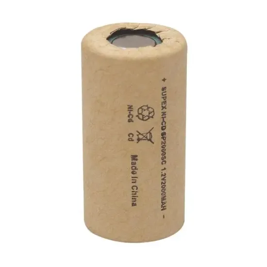 Supex Tekli 1.2 V 2000mA NI-CD Süpürge Pili 2000SC resmi