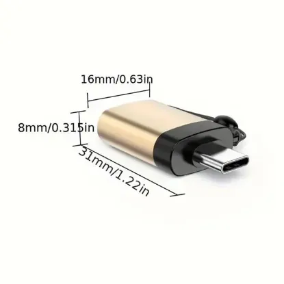 PowerMaster PM-3826 USB-A TO Type-C OTG Çevirici Adaptör resmi