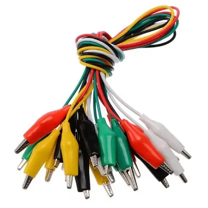 Powermaster PM-3930 Renkli Küçük Kablolu Krokodil (10'lu Paket)                                              resmi