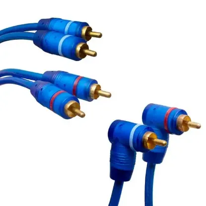 PM-425 2 Rca Erkek + 4 Rca Erkek 5 Metre Mavi Kablo resmi