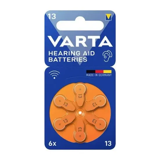Varta 13 Numara Kulaklık İşitme Cihazı Pili (6'lı Paket) resmi