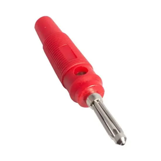 PowerMaster Fiş Banan Silikonlu Jack Kırmızı (IC-238B) resmi