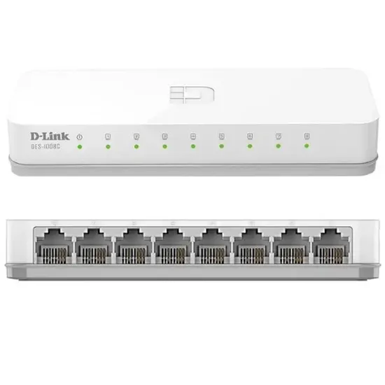 D-Link DES-1008c 10/100 Mbps 8 Port Ethernet Switch resmi