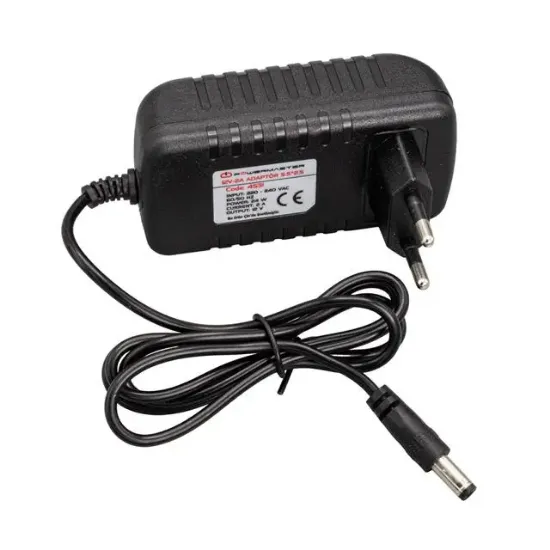 Powermaster PM-4531 12 Volt - 2 Amper 5.5*2.5 Mm Uçlu Plastik Kasa Priz Tipi Adaptör resmi