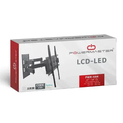 Powermaster PWR-H44 39''-55'' Çift Kollu Kilitli Hareketli Duvar Askı Aparatı resmi