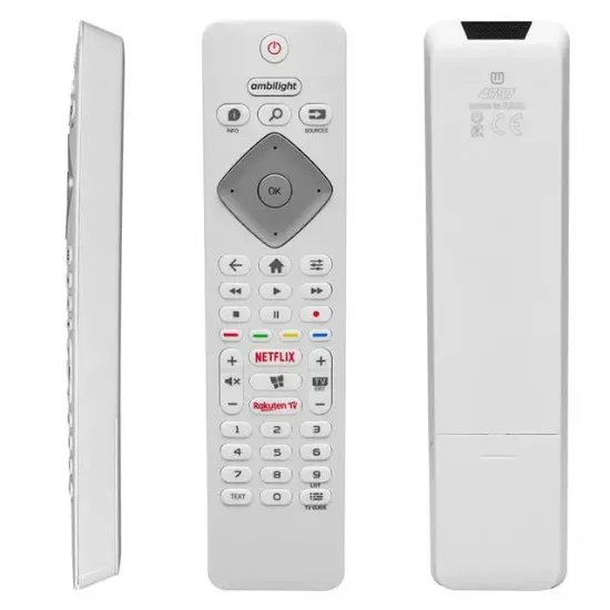 Philips 50PUS8204/12 - 55OLED854/12 - 65PUS8204 - 70PUS7304/12 Ambilight Netflix-Rakuten Tuşlu Beyaz Lcd-Led TV Kumanda resmi