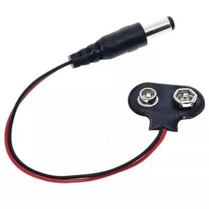 9 Volt 2.1 Mm Jacklı Pil Başlığı (IC-232A) resmi