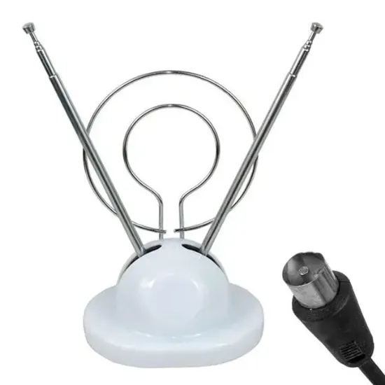 TV Üstü Beyaz Dünya V Anten Sehpalı resmi