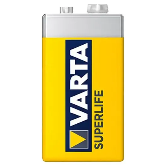 Varta Superlife Çinko 9 Volt Pil (12'li Paket) resmi