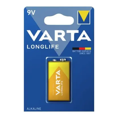 Varta Longlife Power Alkalin 9 Volt Pil Tekli resmi