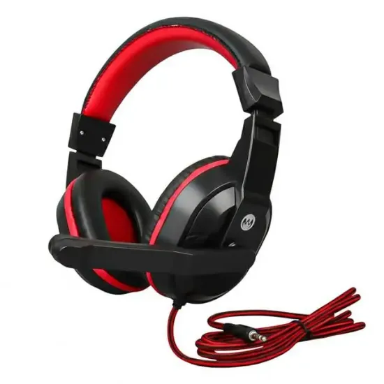 Hello 3.5 Mm Stereo Kablolu Ledli Mikrofonlu Siyah Gaming Oyuncu Kulaklık HL-5351 resmi