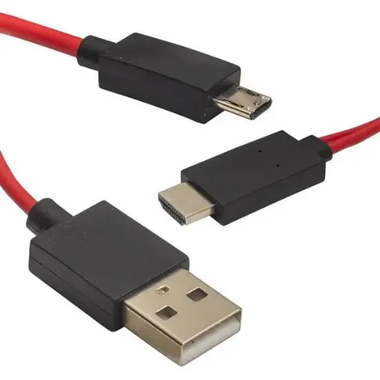 Powermaster Micro Usb S3-S4 HDMI Tv Bağlantı Kablosu Mhl Kit resmi