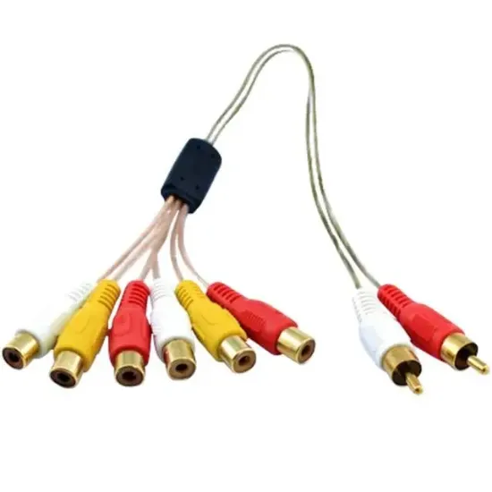 Powermaster 2 RCA Erkek / 6 RCA Dişi 55 Cm Kablo PM-5515 resmi