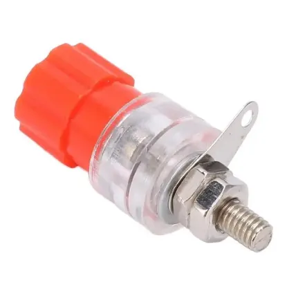 PowerMaster IC-240B Şeffaf 4mm Büyük Boy Banana Born Klemens (1 Adet) resmi