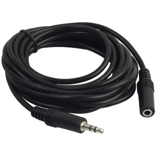 Powermaster 3.5 Mm Stereo Erkek/Dişi 5 Metre Aux Çevirici Uzatma Kablo PM-5758 resmi