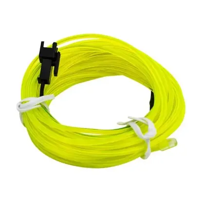 Powermaster 5 Metre 5 Volt USB Adaptörlü Neon Parlak (Florasan) Yeşil İp Aydınlatma PM-6083 resmi