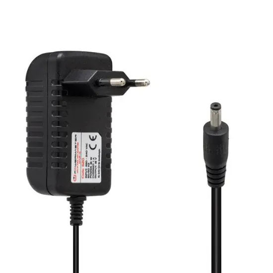 Powermaster PM-620 18 Volt - 1 Amper 3.5*1.35 Mm Uçlu Plastik Kasa Priz Tipi Adaptör resmi