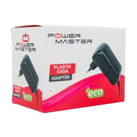 Powermaster PM-620 18 Volt - 1 Amper 3.5*1.35 Mm Uçlu Plastik Kasa Priz Tipi Adaptör resmi