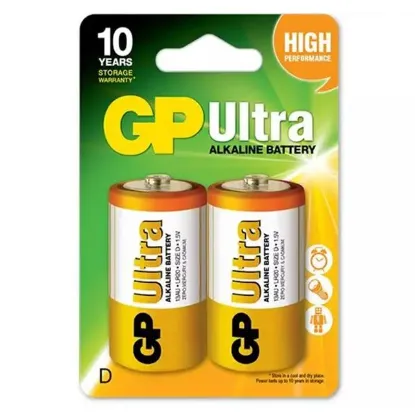 GP 13AU-2U2 Ultra Alkalin (D) Kalın 2'li resmi