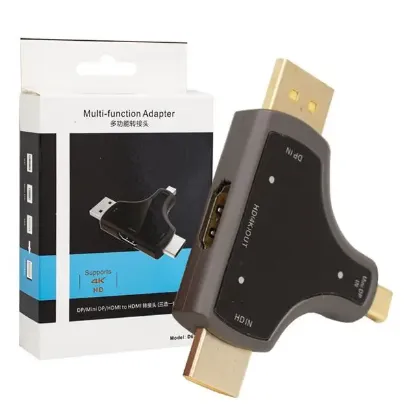 Powermaster Mini DP+DP+HDMI To HDMI 4K Çevirici resmi