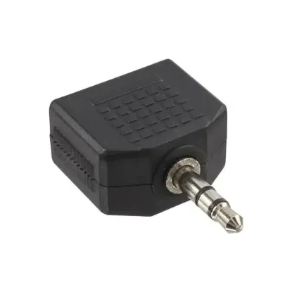 PowerMaster 3.5 Mm Stereo Erkek - 3.5 Mm 2 Dişi Çevirici Jack resmi