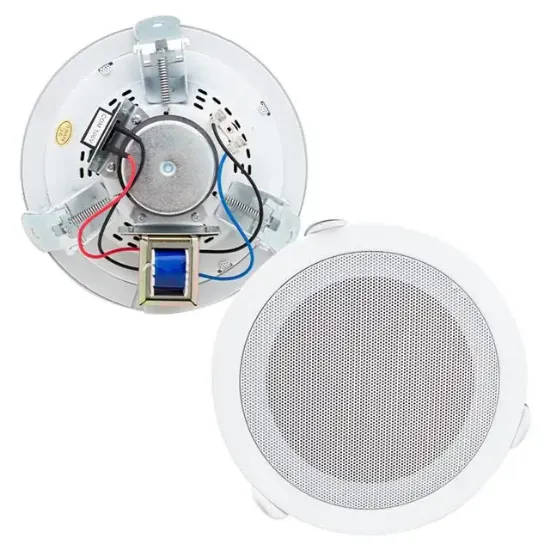 MagicVoice MV-6695 18 CM 6 Watt Beyaz Trafolu Metal Kasa Alçıpan Hoparlör resmi