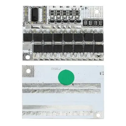 Weko WK-6776 5S 12V 100A BMS Devresi Lityum Batarya Şarj Modülü Koruma Kartı 60X46X3.5mm resmi