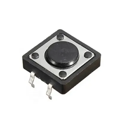 Powermaster IC-202 12x12x3.5 Mm 4 Pinli Tact Switch Yuvarlak Buton resmi