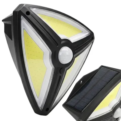 Powermaster MX-1219B 150 Cob Ledli Sensörlü 3 Modlu Solar Duvar Lambası resmi