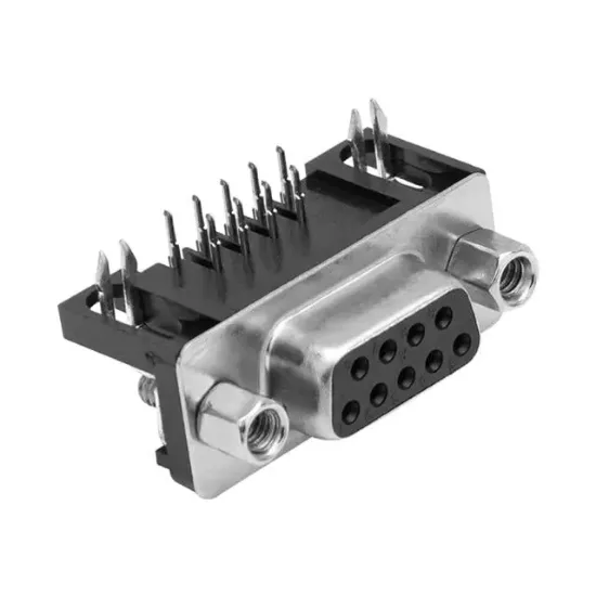 Powermaster PM-7399 9 Pin Dişi D-SUB 90 Derece Konnektör resmi