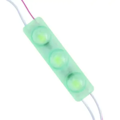 Powermaster 12 Volt 1.5 Watt Yeşil Yanıp Sönen Parlak Tek Renk 2835 69 X 16 Mm IP65 160 – 180 Lümen 160 Derece Modül Led resmi