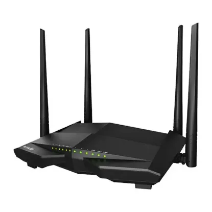 Tenda V12 AC1200 Dual Band 4X Gigabit Port 1200 Mbps Vdsl Modem resmi
