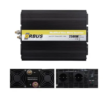 Orbus MS12-2500 12 Volt 2500 Watt Modified Sinus İnverter resmi